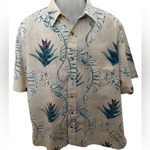 KAHALA AVI Tropical Aloha Hawaiian Shirt Men 2XL XXL